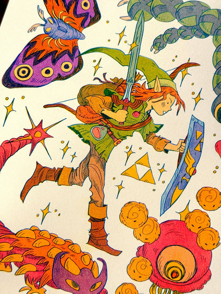 Natalie Andrewson - Legend of Zelda: A Link to the Past Riso Print