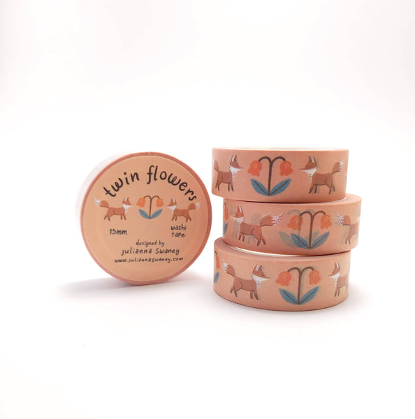 Twin Flowers Washi Tape