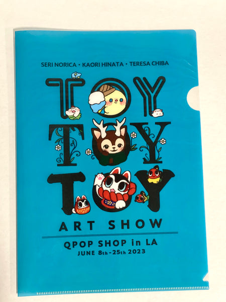 Toy Toy Toy Art Show Folder - Morris, Inu Harigon & Kaiju Icy - Toy Toy Toy Art Show