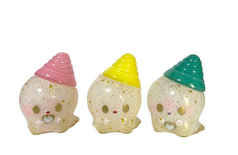 Seri Norica Kaiju Icey Custom (White Glitter)- Qpop Exclusive  - Toy Toy Toy Art Show