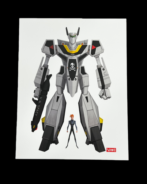 Yuhki Demers - Focker's Valkyrie Print - Super Mecha Art Show