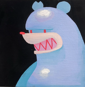 Mao - Knuckle Bear Original artwork on Canvas - Touma & Mao Exhibition