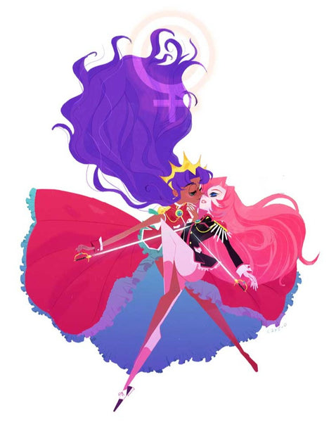 Keiko Murayama - Akeno Myoujou Print - Revolutionary Girl Utena Art show