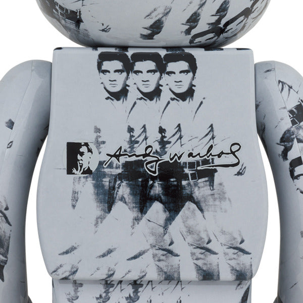 BE@RBRICK Andy Warhol's ELVIS PRESLEY 100% & 400% – Q POP