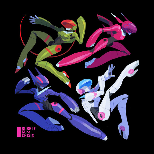 Chi Ngo - Bubblegum Crisis Print - Super Mecha Art Show – Q POP