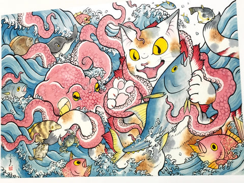 Konatsu - Octopus Art Print / Poster