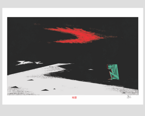 Christopher Mitchell - Jigoku (Hell) print