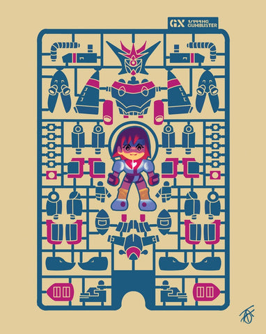 Tato Lu - Feel with Your Body! Judge with Your Heart! - Print - Super Mecha Art Show