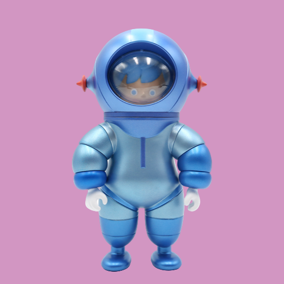 unoa ML ブルーcat 009 - Unio 8 Bit - How2Work - Soft Vinyl Toy – Q POP