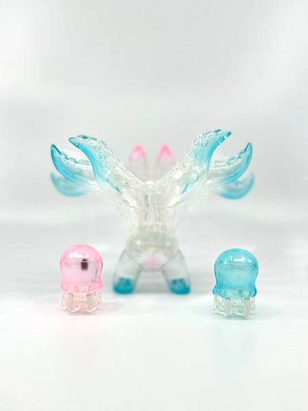 Grape Brain Consomme Devil - Rainbow Ice Clear Sofubi Toy - GVQ Exhibition Color - Q Pop Exclusive