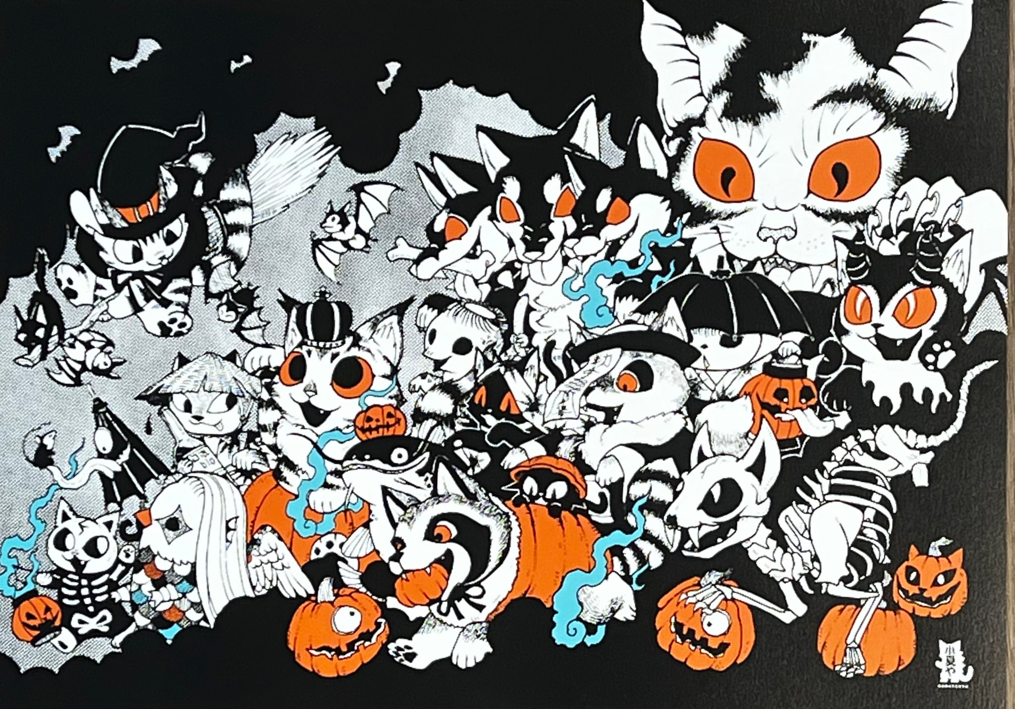 Konatsu - Halloween Procession Art Print / Poster A3