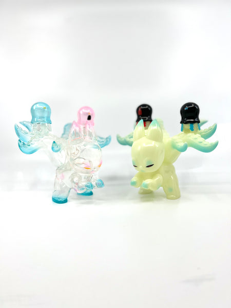 Grape Brain Consomme Devil - Rainbow Ice Clear Sofubi Toy - GVQ Exhibition Color - Q Pop Exclusive